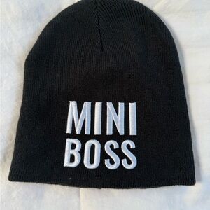 Mini Boss Black Beanie Hat
